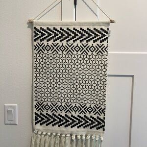 Geometric Black and beige Wall Hanging